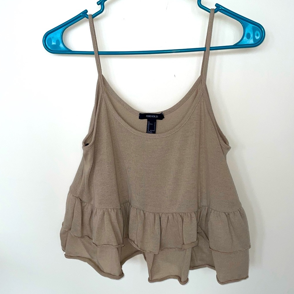 Forever 21 Tiered Ruffle Tank - Small